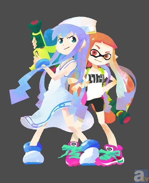 侵略 イカ娘 スプラトゥーン コラボイラストが登場 アニメイトタイムズ