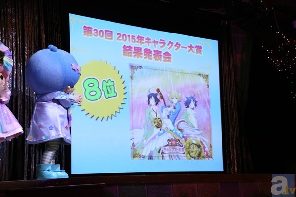 【速報】「2015年サンリオキャラクター大賞」シンガンクリムゾンズが2位を獲得！　イベントには谷山紀章さん＆稲川英里さんがサプライズ出演！
