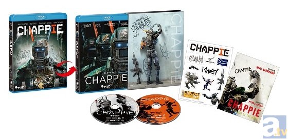 押井守さん、荒牧伸志さん、伊藤暢達さんが描くチャッピーのオマージュポストカード付『チャッピー』BD&DVDが発売決定-1