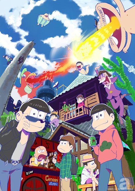 　TVアニメ『おそ松さん』主要キャラクターが大集合なメインビジュアル公開！　放送情報やOPテーマの詳細もの画像-1