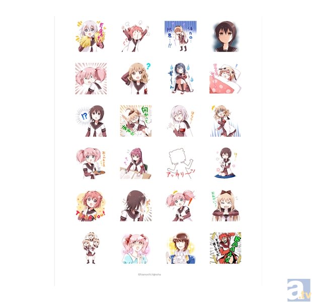 普段づかいからボケ・ツッコミもOK！　ゆるふわ日常コミック『ゆるゆり』のLINEスタンプが登場！-2