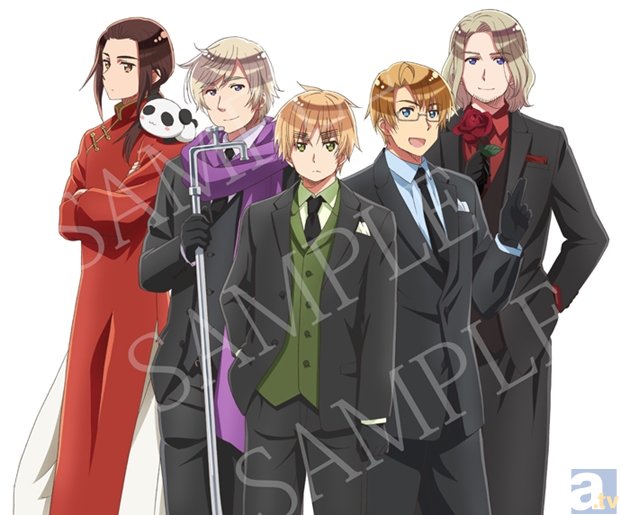 アメリカ・イギリス・フランス・ロシア・中国がお出迎え♪　アニメ「ヘタリア　TWT」最新ドラマCDの詳細が明らかに-1