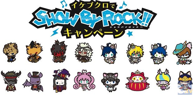 『SHOW BY ROCK!!』が東京・池袋の14 店舗と連動！　シールや限定ブロマイドなど特典が貰えるキャンペーン開催-1