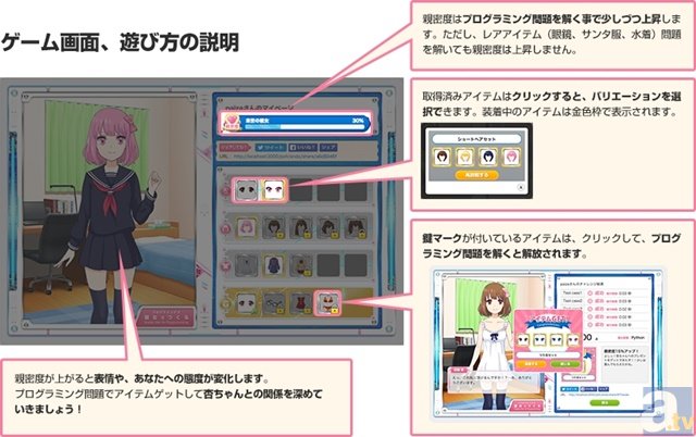 コードが書ければ、クリスマスまでに彼女が作れる!?　世界初！恋愛プログラミングゲーム!!「プログラミングで彼女をつくる」を無料公開！-3