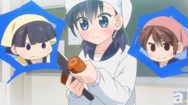 料理部を作ったチエちゃんの初活動は、豚汁づくり！　TVアニメ『大家さんは思春期！』第7話「大家さんは料理人！」より場面カットが到着！の画像-1