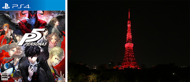 怪盗団が東京タワーをジャック!?　待望の新作『ペルソナ5』発売日＆最新情報発表に約28万人の視聴者が熱狂！