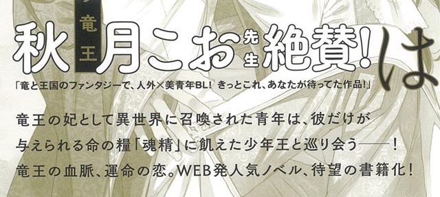 オリジナルファンタジーbl 空に響くは竜の歌声 待望の書籍化 アニメイトタイムズ