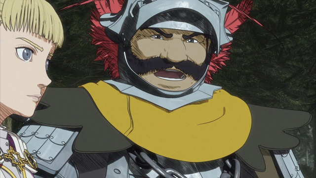 TVアニメ『ベルセルク』第2話「聖鉄鎖騎士団」より場面カット到着