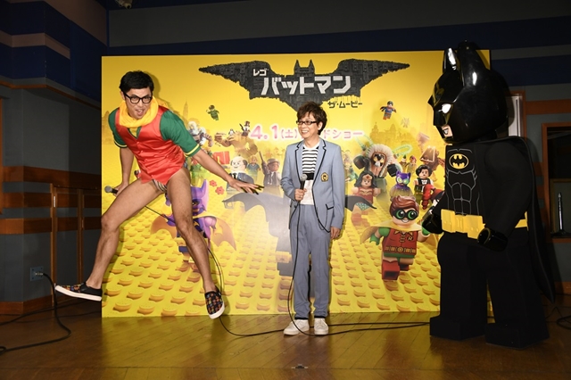 山寺宏一さん、小島よしおさんの実力に太鼓判！　『レゴ(R)バットマン ザ・ムービー』イベントで、生アフレコも披露