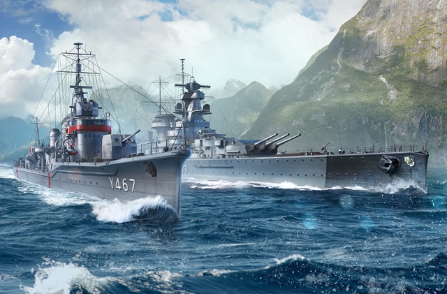 『World of Warships』にて、『ハイスクール・フリート』に登場する艦艇、晴風とグラーフ・シュペーがプレミアシップとして登場の画像-1