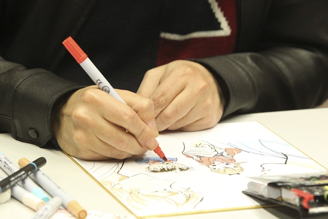 【動画あり】 『名探偵コナン』×『ちはやふる』のスペシャルコラボ！　青山剛昌さん、末次由紀さんが一枚の色紙にイラストを描く