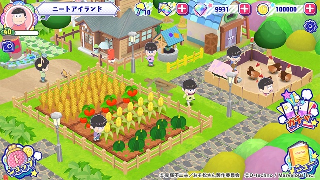 TVアニメ『おそ松さん』を題材とした「牧場ゲーム」アプリのタイトルが『おそ松さん よくばり！ニートアイランド』に決定！-2