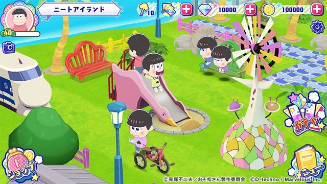 TVアニメ『おそ松さん』を題材とした「牧場ゲーム」アプリのタイトルが『おそ松さん よくばり！ニートアイランド』に決定！-3