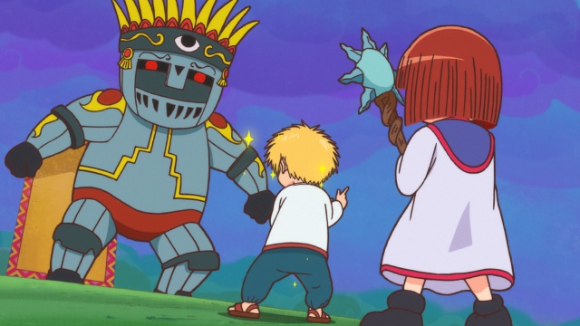TVアニメ『魔法陣グルグル』第5話「救え！シュギ村」のあらすじ＆場面写真公開！　シュギ村を滅ぼすという魔王ギリにニケは……