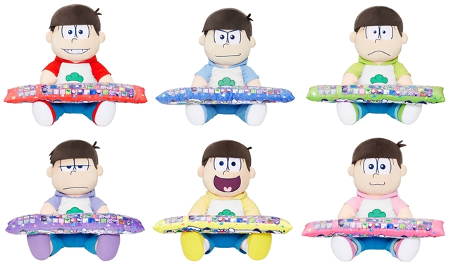 おそ松さん 6つ子のpcクッションが11月10日に発売 アニメ第2期のパーカー姿でニート兄弟がデスクワークを応援 アニメイトタイムズ