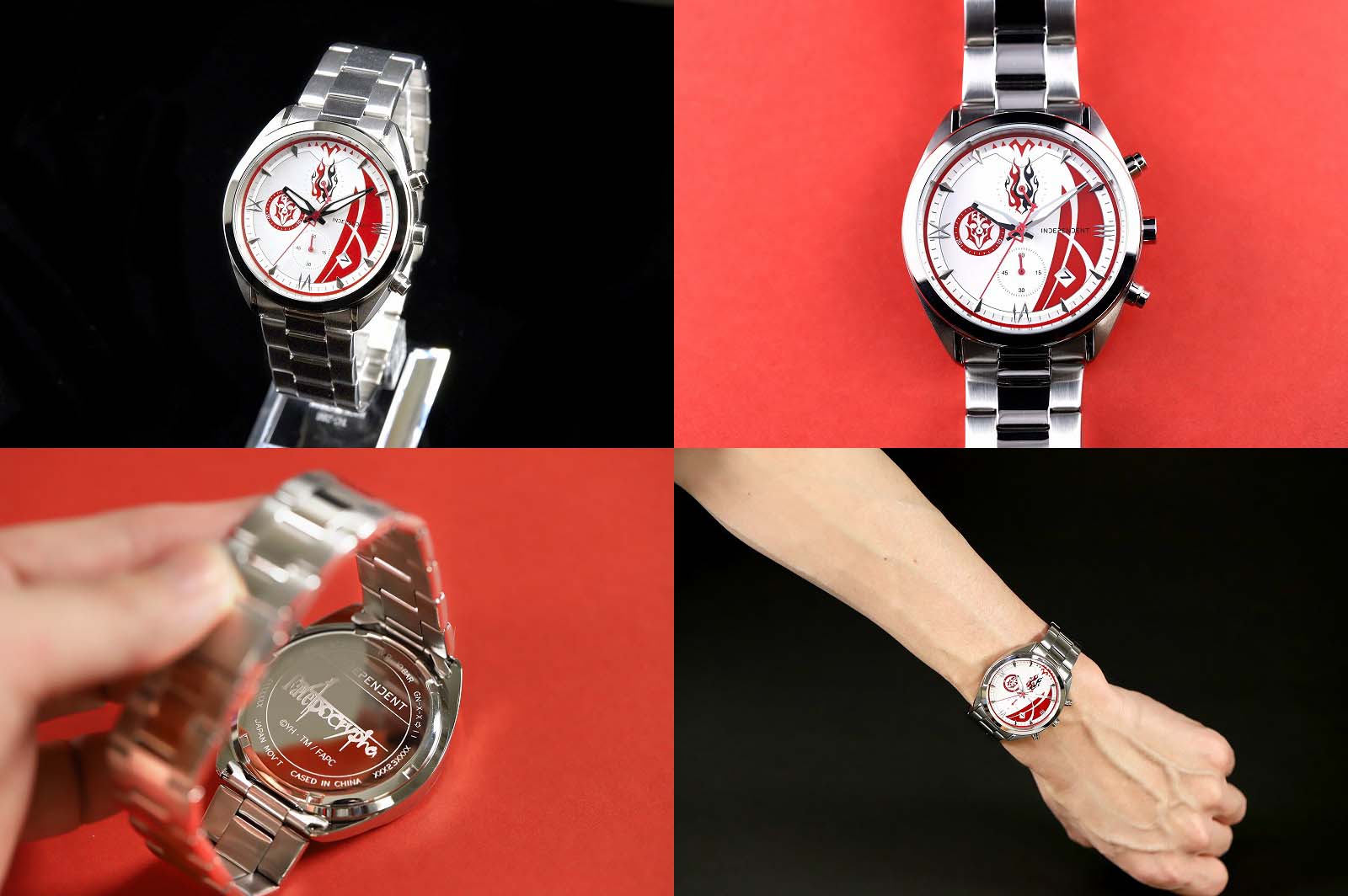 TVアニメ『Fate/Apocrypha』と「INDEPENDENT」のコラボが実現！ルーラーと赤のセイバーをイメージした腕時計が完全受注生産限定で発売の画像-5