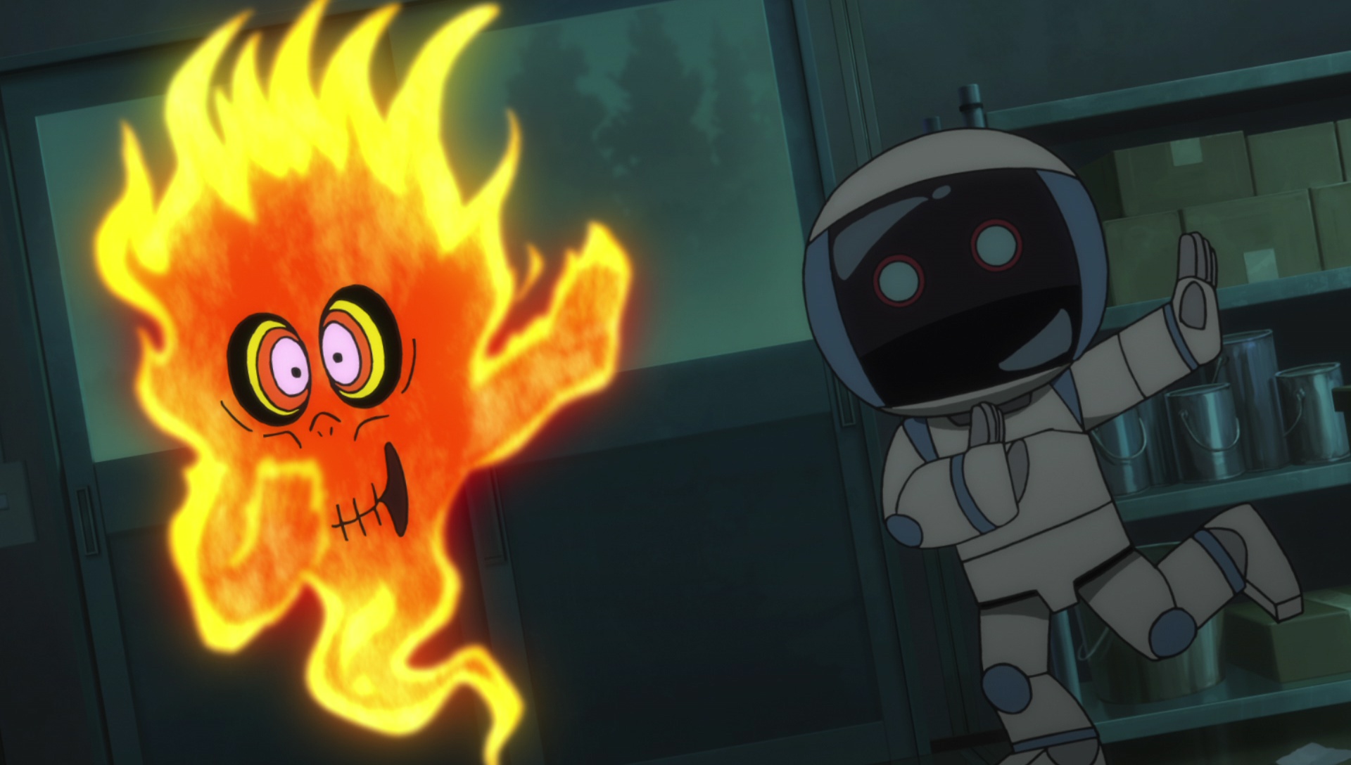 『ゲゲゲの鬼太郎』第21話先行場面カット＆あらすじ到着！　人間たちのために働こうとする妖怪・たくろう火が不思議なロボット・ピグと出会い……-5
