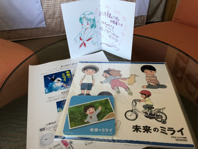 『未来のミライ』×東京ドームホテルのコラボレーションルーム特別宿泊プランが登場！　複製原画の展示やオリジナルグッズなど盛りだくさん-8