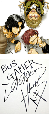 峰倉かずや先生原作のアニメ『BUS GAMER』のDVD＆ボーカルCDが発売！ボーカルCDには主役3人のユニット曲とソロ3曲を収録！！